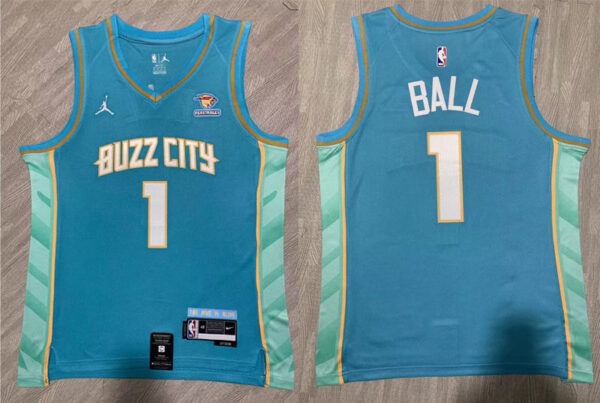 Hornets 1 LaMelo Ball Blue Nike 2023-24 City Edition Swingman Jersey