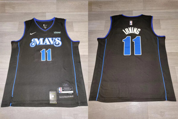 Mavericks 11 Kyrie Irving Black Nike 2023-24 City Edition Swingman Jersey