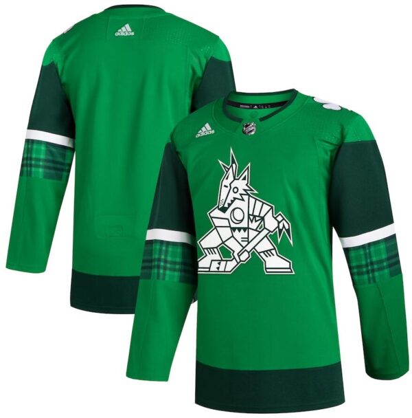 Men's Arizona Coyotes 2023 St. Patrick's Day Primegreen Authentic Jersey - Kelly Green