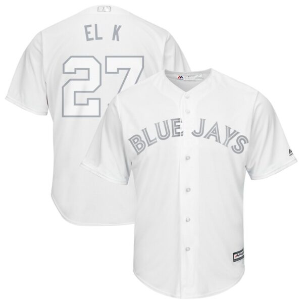 Blue Jays 27 Vladimir Guerrero Jr. El K White 2019 Players' Weekend Player Jersey