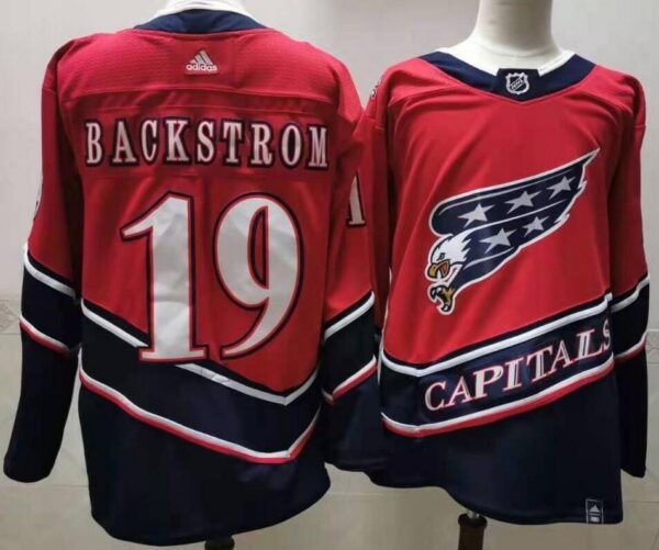 Capitals 19 Nicklas Backstrom Red 2020-21 Reverse Retro Adidas Jersey