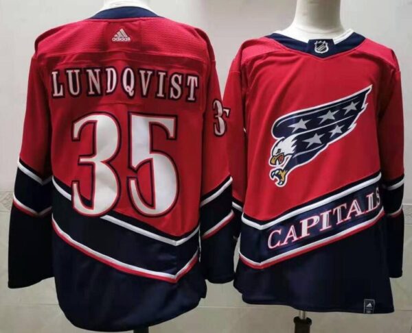 Capitals 35 Henrik Lundqvist Red 2020-21 Reverse Retro Adidas Jersey