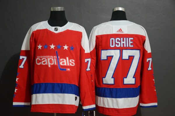 Capitals 77 T.J. Oshie Red Breakaway Adidas Jersey