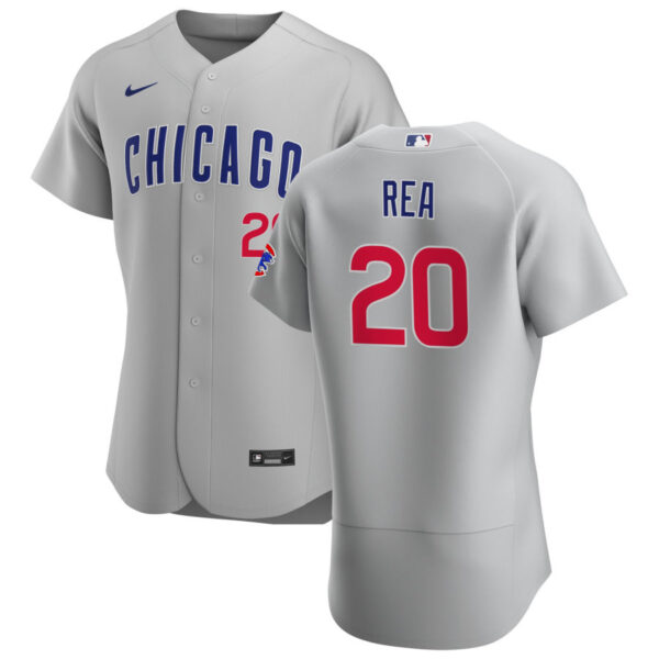 Chicago Cubs #20 Colin Rea Men's Nike Gray Road 2020 Authentic Team Jersey