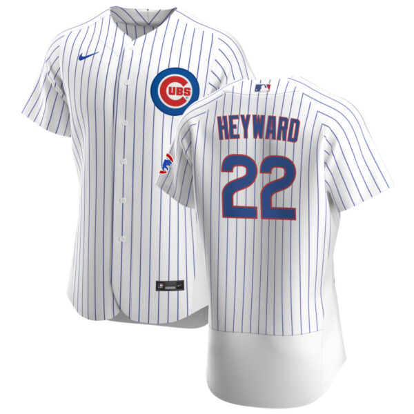 Chicago Cubs #22 Jason Heyward Men's Nike White Home 2020 Authentic Player Jersey