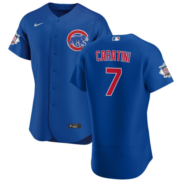 Chicago Cubs #7 Victor Caratini Men's Nike Royal Alternate 2020 Authentic Player Jersey