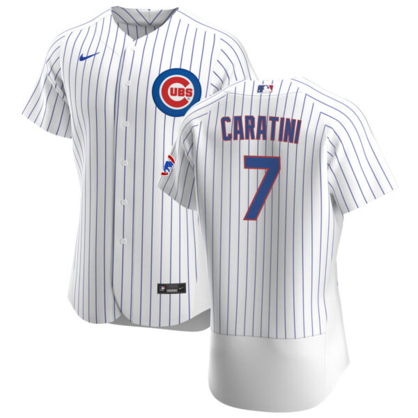 Chicago Cubs #7 Victor Caratini Men's Nike White Home 2020 Authentic Player Jersey