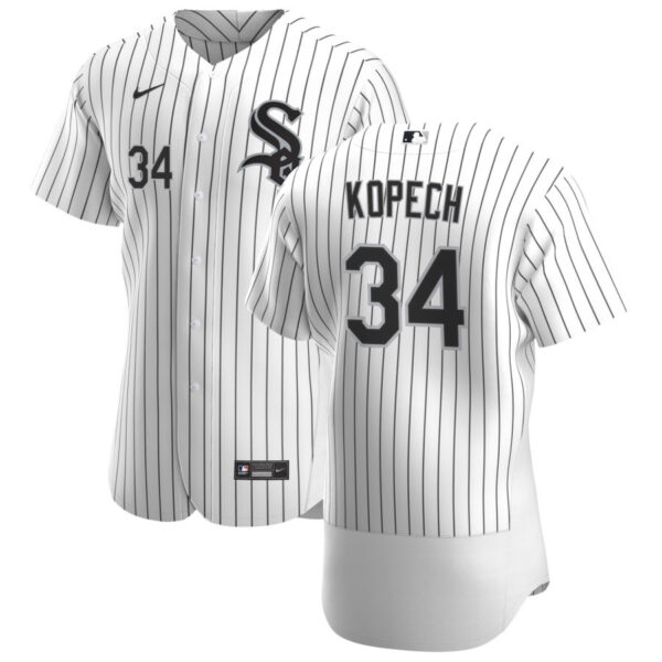 Chicago White Sox #34 Michael Kopech Men's Nike White Home 2020 Authentic Player MLB Jersey