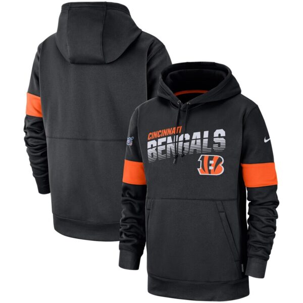 Cincinnati Bengals Nike Sideline Team Logo Performance Pullover Hoodie Black