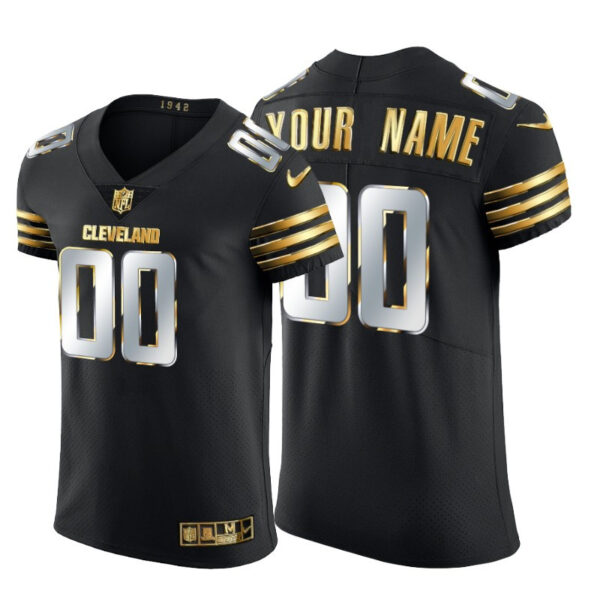 Cleveland Browns Custom Men's Nike Black Edition Vapor Untouchable Elite NFL Jersey