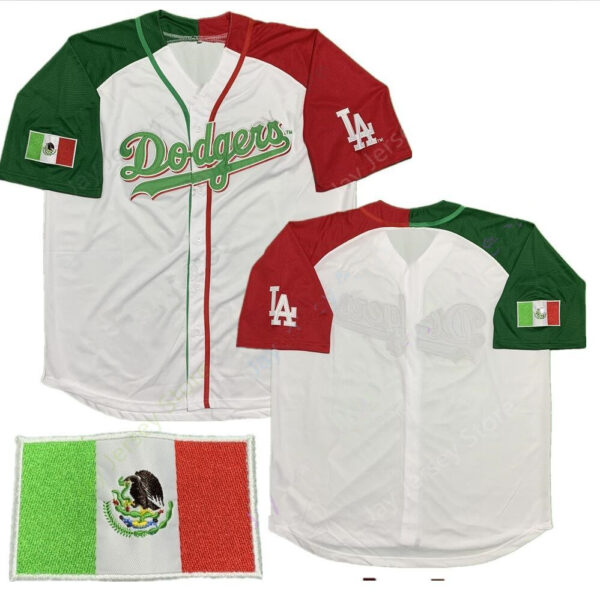 Custom Dodgers Mexican Baseball Jersey