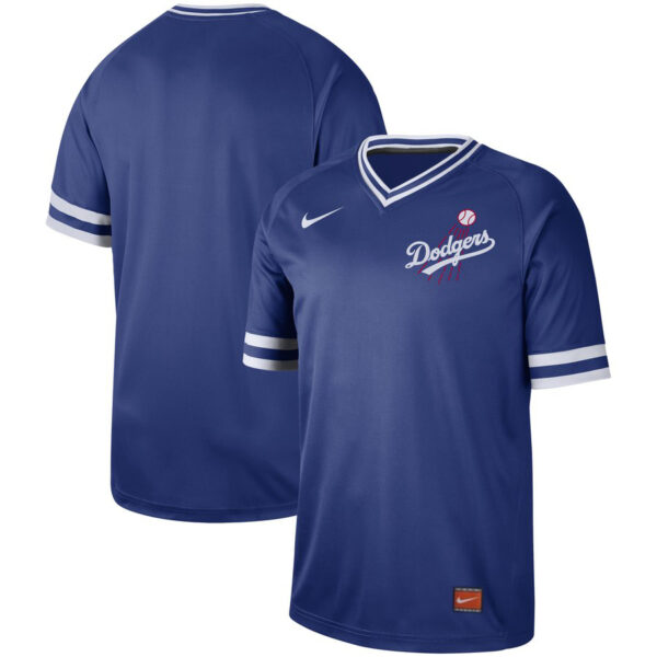 Customized Dodgers Blue Throwback Jersey