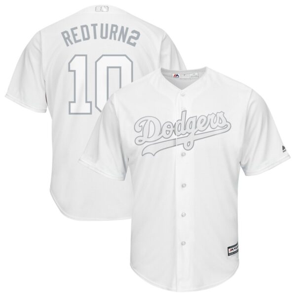 Dodgers 10 Justin Turner RedTurn2 White 2019 Players' Weekend Player Jersey