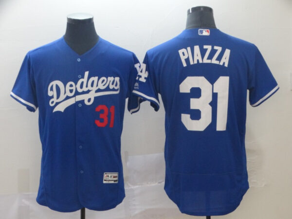 Dodgers 31 Mike Piazza Blue Flexbase Jersey