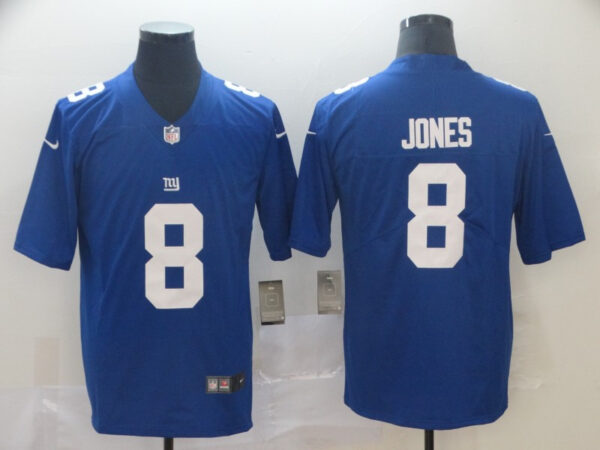 Giants 8 Daniel Jones Royal 2019 NFL Draft First Round Pick Vapor Untouchable Limited Jersey