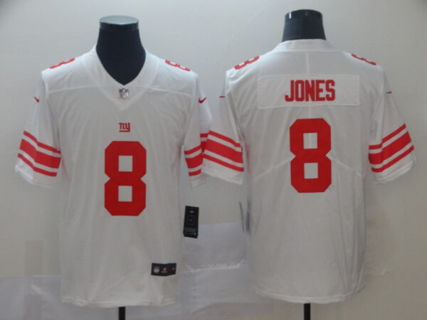 Giants 8 Daniel Jones White 2019 NFL Draft First Round Pick Vapor Untouchable Limited Jersey