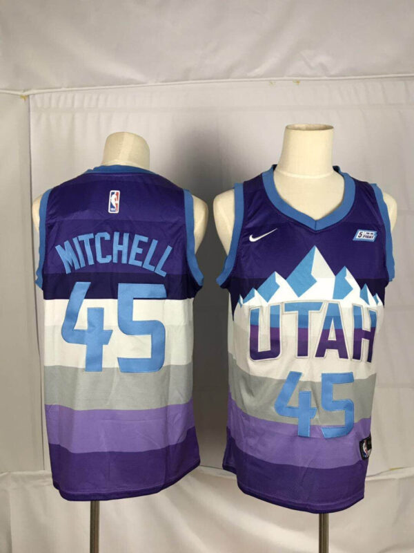 Jazz 45 Donovan Mitchell Purple City Edition Nike Swingman Jersey