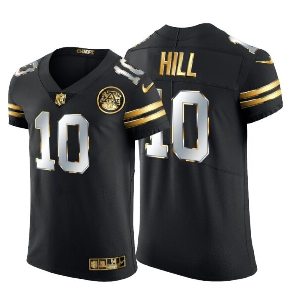 Kansas City Chiefs #10 Tyreek Hill Men's Nike Black Edition Vapor Untouchable Elite NFL Jersey