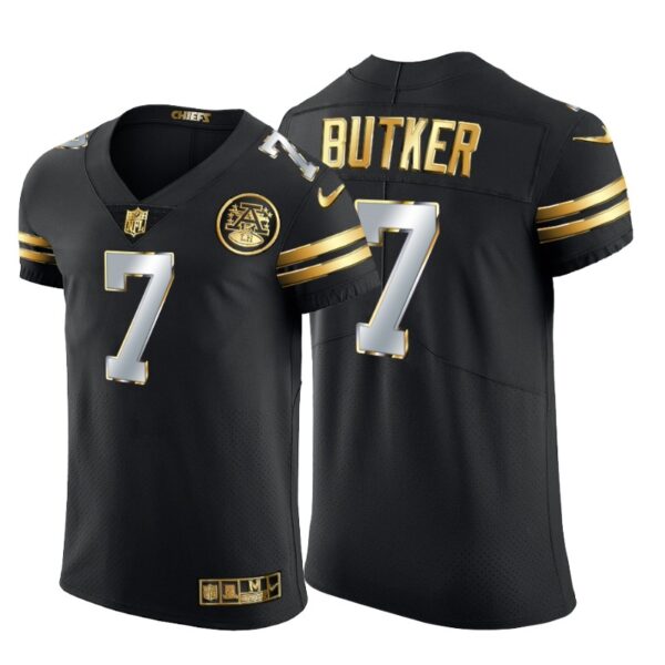 Kansas City Chiefs #7 Harrison Butker Men's Nike Black Edition Vapor Untouchable Elite NFL Jersey