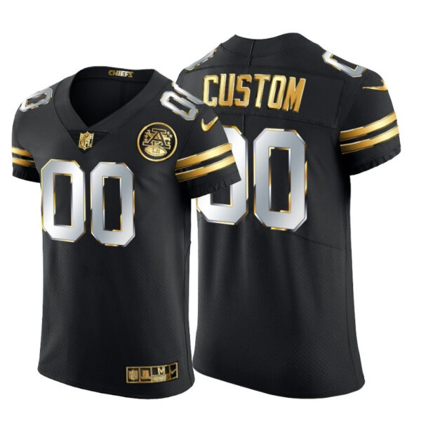 Kansas City Chiefs Custom Men's Nike Black Edition Vapor Untouchable Elite NFL Jersey