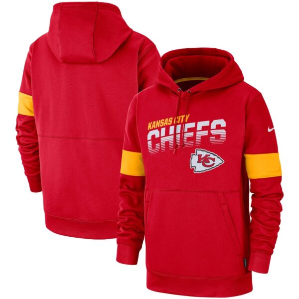 Kansas City Chiefs Nike Sideline Team Logo Performance Pullover Hoodie Red