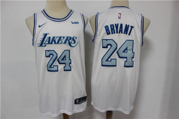 Lakers 24 Kobe Bryant White 2020-21 City Edition Nike Swingman Jersey