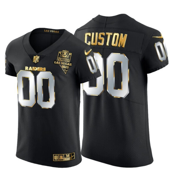 Las Vegas Raiders Custom Men's Nike Black Edition Vapor Untouchable Elite NFL Jersey