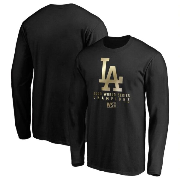 Los Angeles Dodgers 2020 World Series Champions Parade Long Sleeve T-Shirt Black