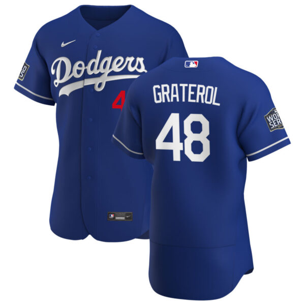 Los Angeles Dodgers #48 Brusdar Graterol Men's Nike Royal Alternate 2020 World Series Bound Authentic Player MLB Jersey