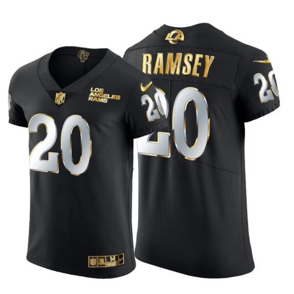 Los Angeles Rams #20 Jalen Ramsey Men's Nike Black Edition Vapor Untouchable Elite NFL Jersey