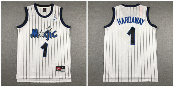 Magic 1 Anfernee Hardaway White Nike Swingman Jersey