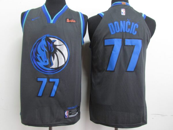 Mavericks 77 Luka Doncic Black 2018-19 City Edition Nike Authentic Jersey