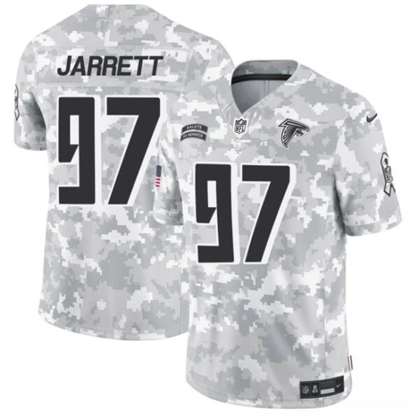 Men's Atlanta Falcons #97 Grady Jarrett 2024 F.U.S.E Arctic Camo Salute To Service Limited Stitched Football Jersey