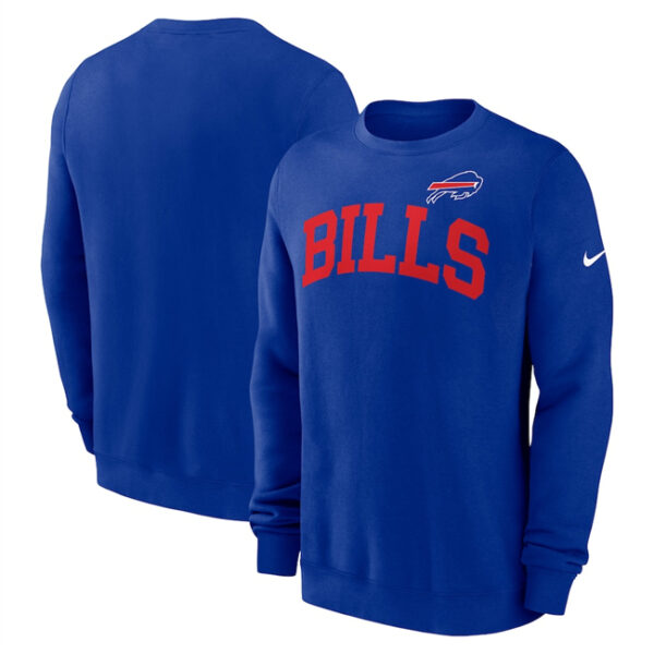 Men's Buffalo Bills Royal Club Pullover Sweatshirt