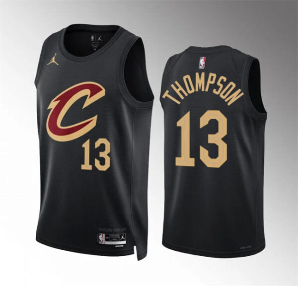 Men's Cleveland Cavaliers #13 Tristan Thompson Black Statement Edition Stitched Jersey