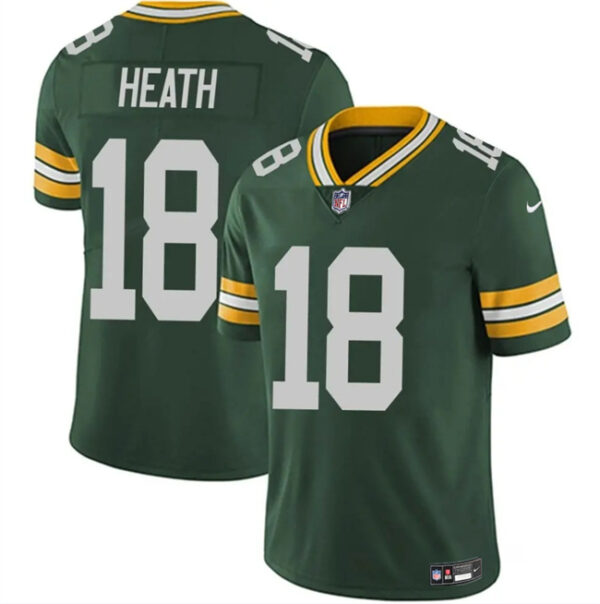 Men's Green Bay Packers #18 Malik Heath Green Vapor Untouchable Limited Stitched Jersey