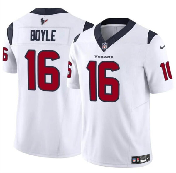 Men's Houston Texans #16 Tim Boyle White 2024 F.U.S.E Vapor Untouchable Stitched Football Jersey