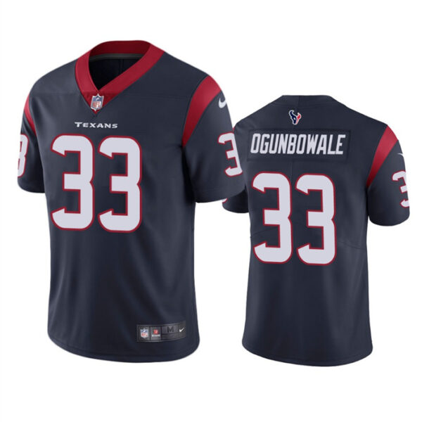 Men's Houston Texans #33 Dare Ogunbowale Navy Vapor Untouchable Limited Stitched Jersey