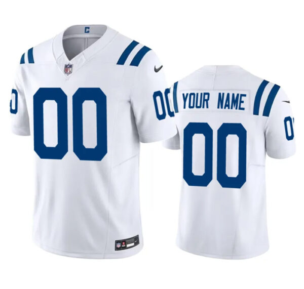 Men's Indianapolis Colts Active Player Custom White 2023 F.U.S.E Vapor Untouchable Stitched Football Jersey