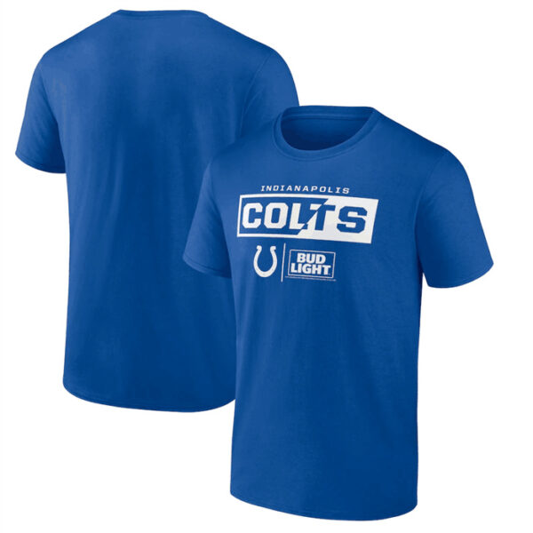 Men's Indianapolis Colts Blue X Bud Light T-Shirt