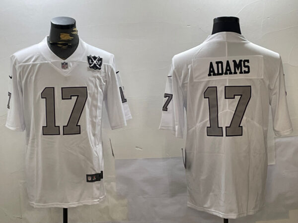 Men's Las Vegas Raiders #17 Davante Adams white 2023 F.U.S.E Vapor Untouchable Stitched Football Jerseys