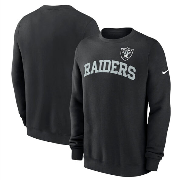 Men's Las Vegas Raiders Black Club Pullover Sweatshirt