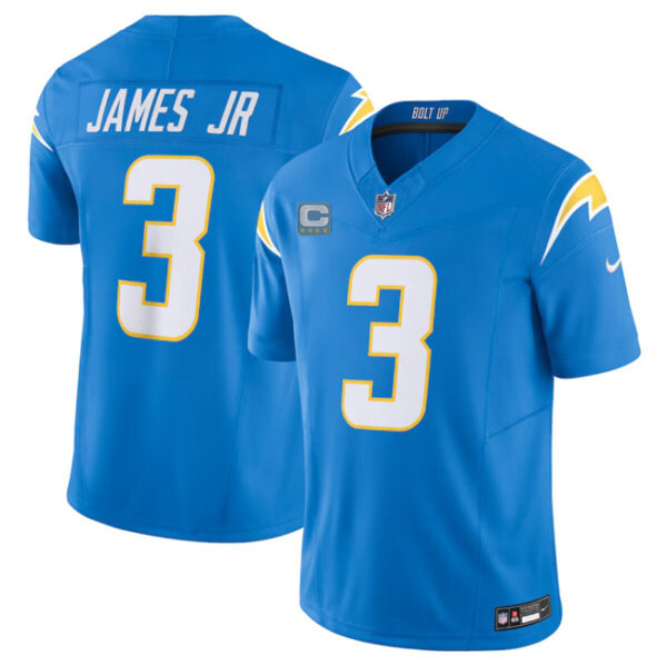 Men's Los Angeles Chargers #3 Derwin James Jr. Blue 2024 F.U.S.E. With 4-Star C Patch Vapor Untouchable Limited Stitched Jersey