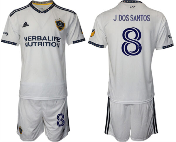 Men's Los Angeles Galaxy Home #8 J. Dos Santos Jersey