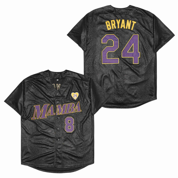 Men's Mamba #8 Back #24 Kobe Bryant Cool Base Stitched Jerseys 14