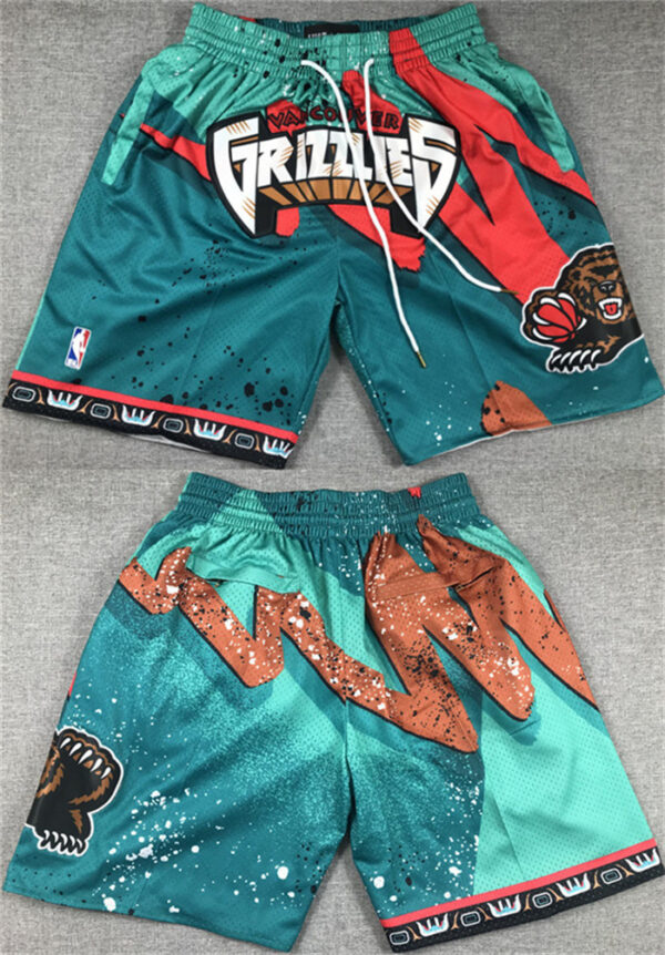 Men's Memphis Grizzlies Aqua Shorts (Run Small)