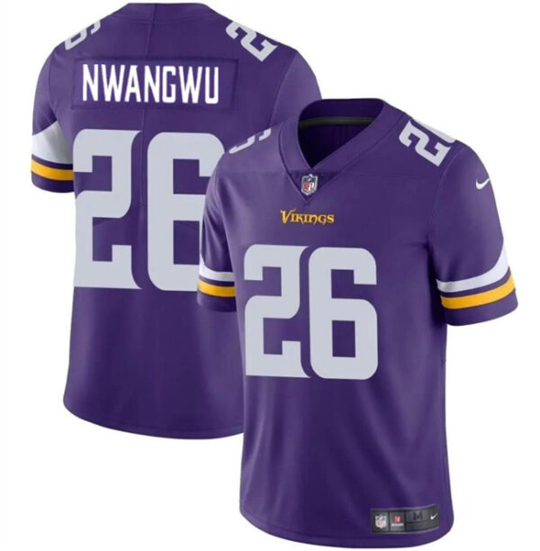 Men's Minnesota Vikings #26 Kene Nwangwu Purple Vapor Untouchable Limited Stitched Jersey