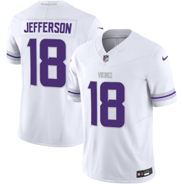 Men's Minnesota Vikings Active Player Custom White F.U.S.E. Vapor Untouchable Limited Stitched Jersey