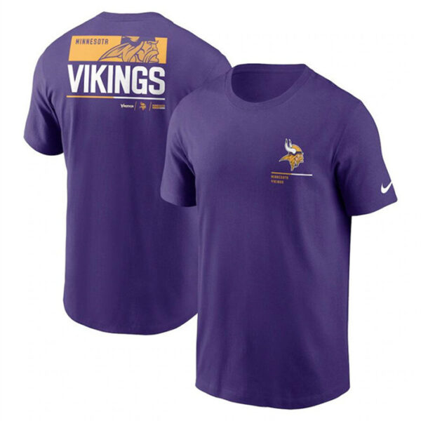 Men's Minnesota Vikings Purple Team Incline T-Shirt