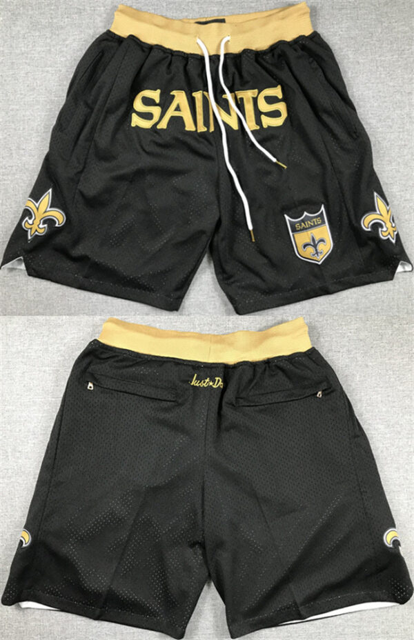 Men's New Orleans Saints Black Shorts